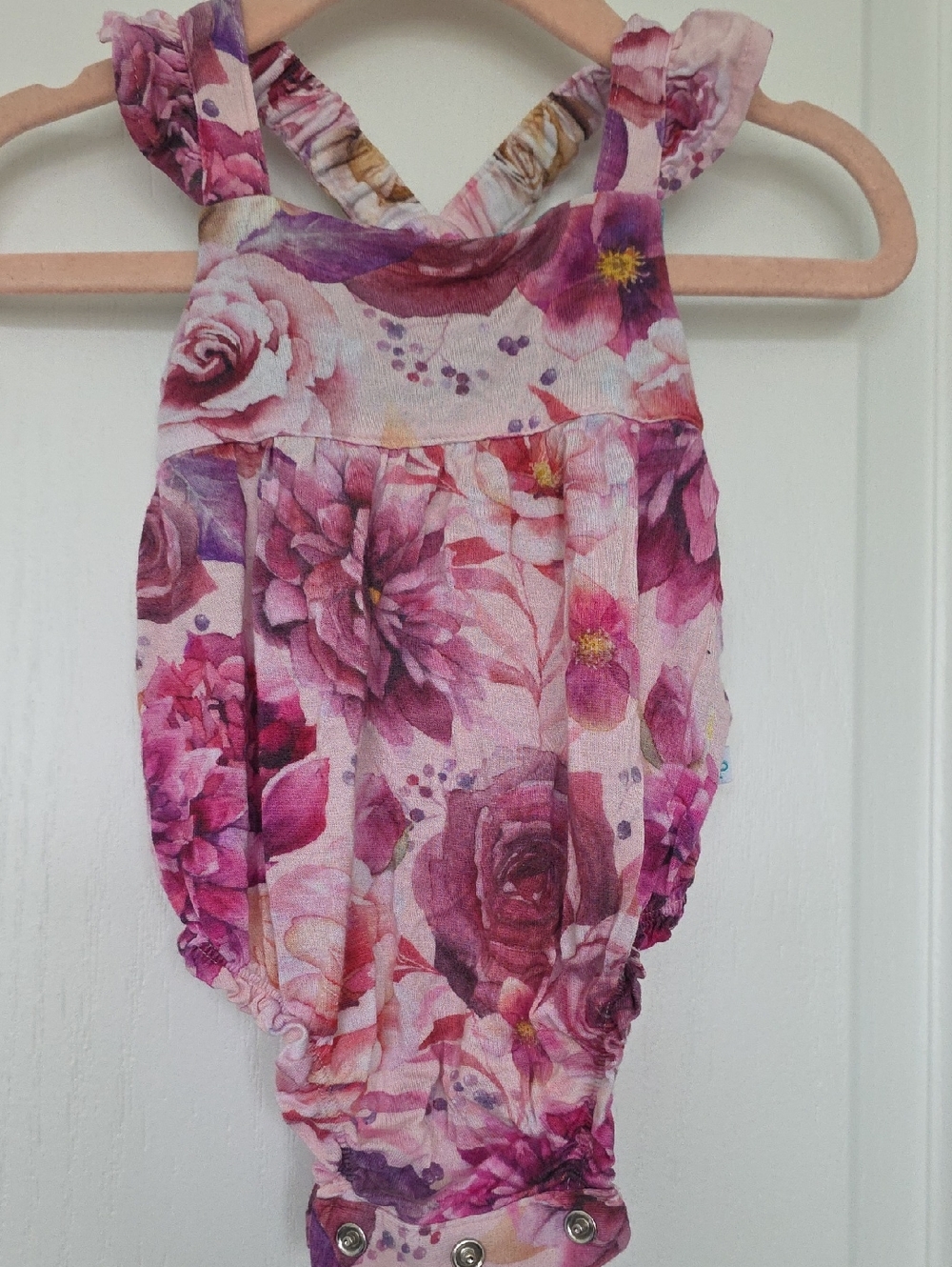Posh Peanut Pink and Purple Floral One-Piece